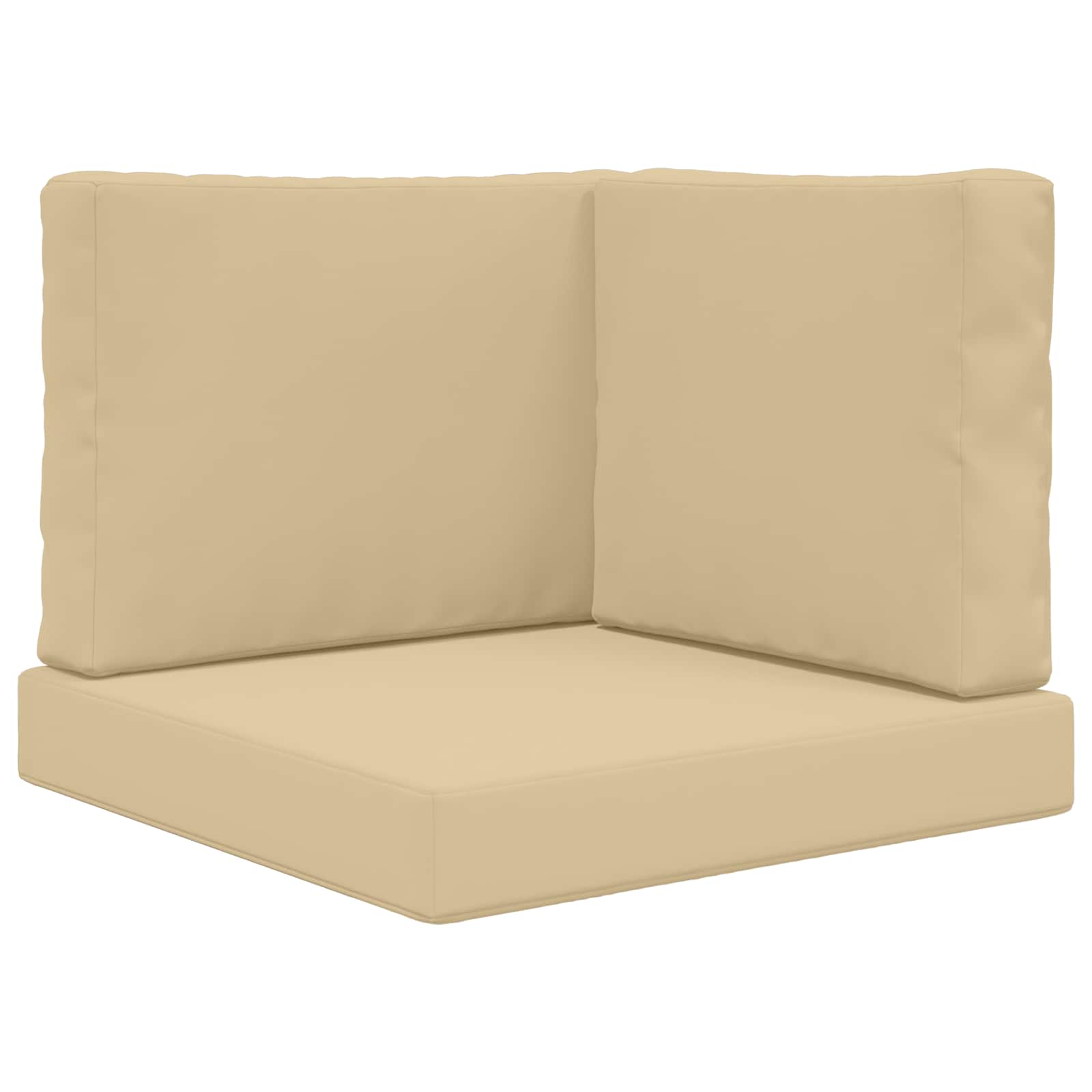 Cuscino per divano da esterno Poliestere Beige 60 x 60 x 8 cm