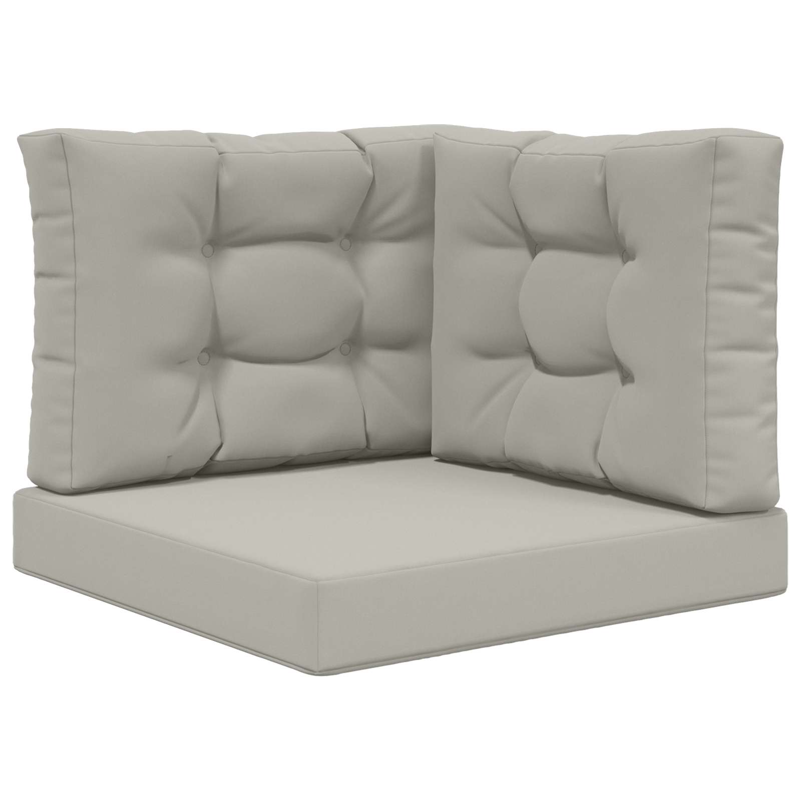 Cuscino per divano da esterno Poliestere Grigio 60 x 60 x 8 cm