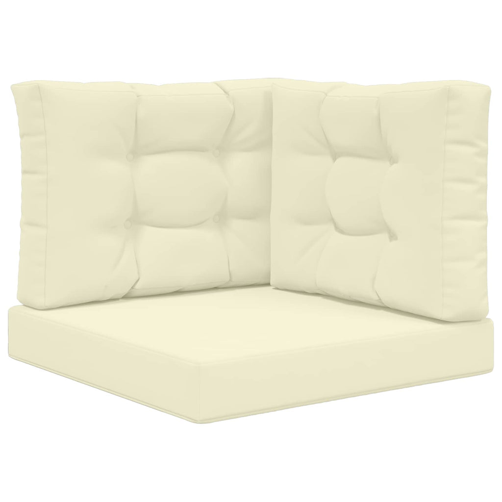 Cuscino per divano da esterno Poliestere Crema 60 x 60 x 8 cm