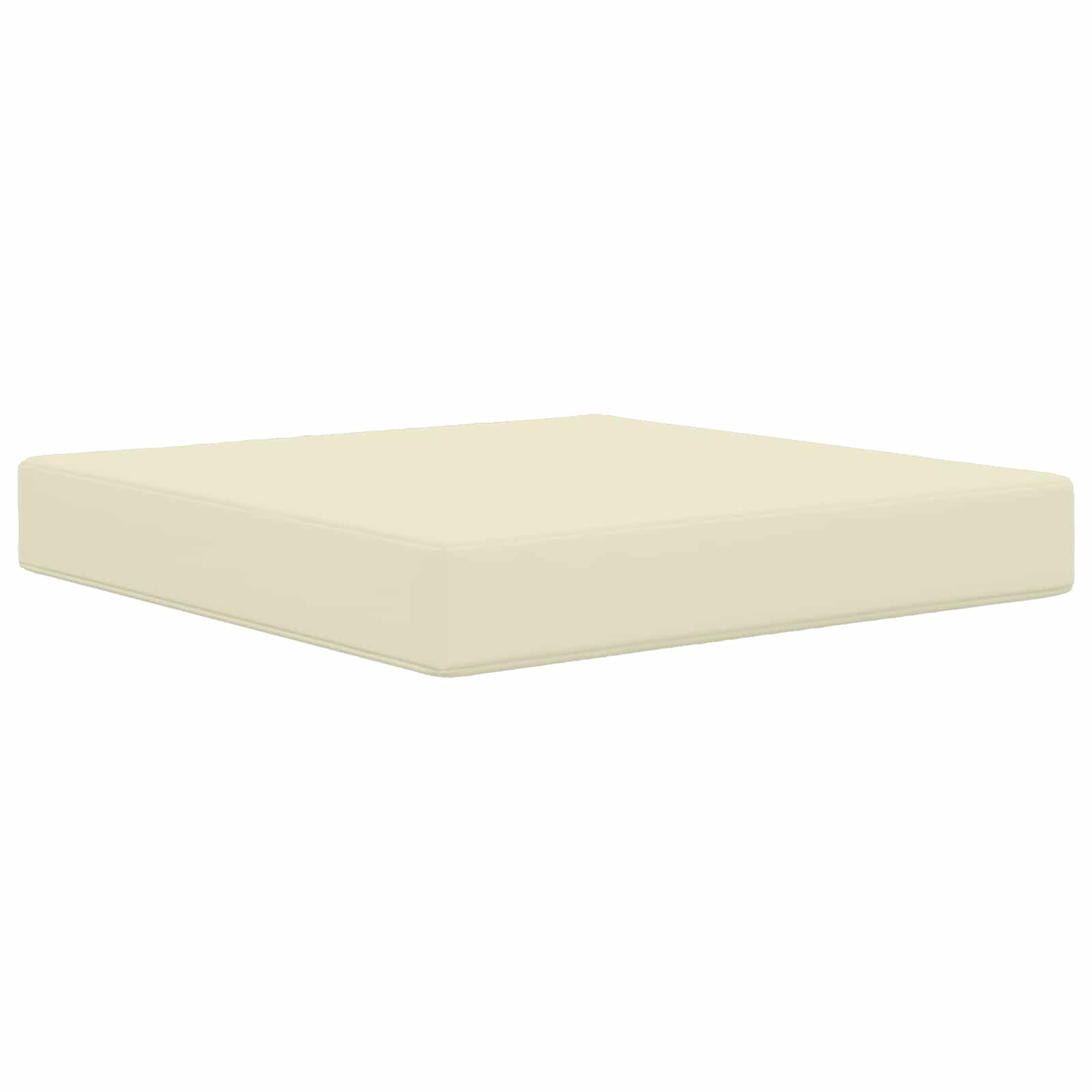 Cuscino per divano da esterno Poliestere Crema 60 x 60 x 8 cm