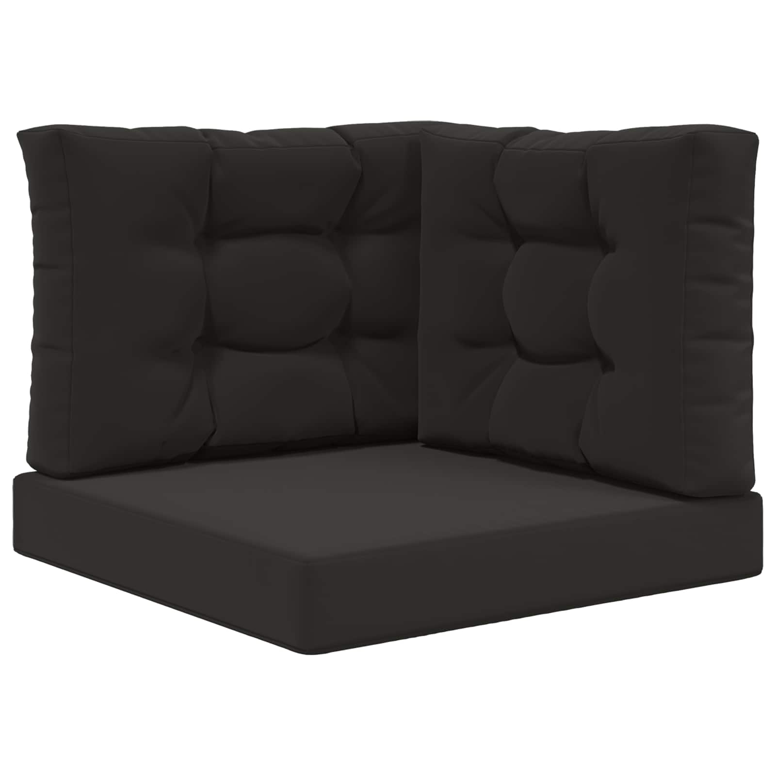 Cuscino per divano da esterno Poliestere Nero 60 x 60 x 8 cm