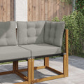 Cuscino per divano da esterno Poliestere Grigio 60 x 40 x 10 cm