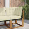Cuscino per divano da esterno Poliestere Crema 60 x 40 x 10 cm
