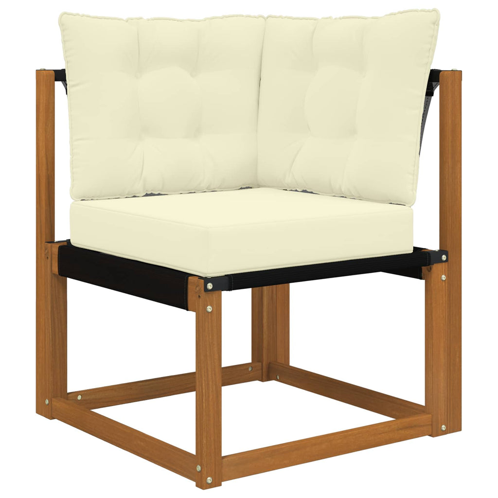 Cuscino per divano da esterno Poliestere Crema 60 x 40 x 10 cm