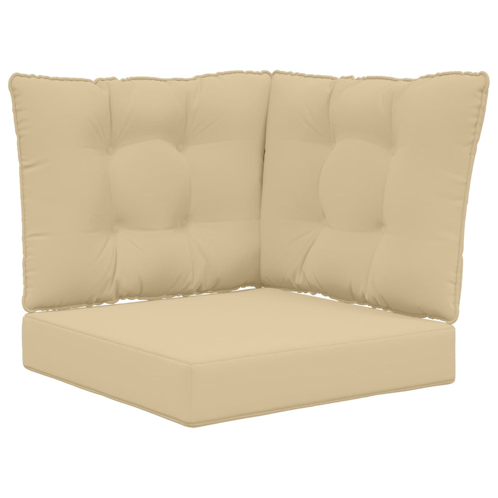 Cuscino per divano da esterno Poliestere Beige 60 x 40 x 10 cm