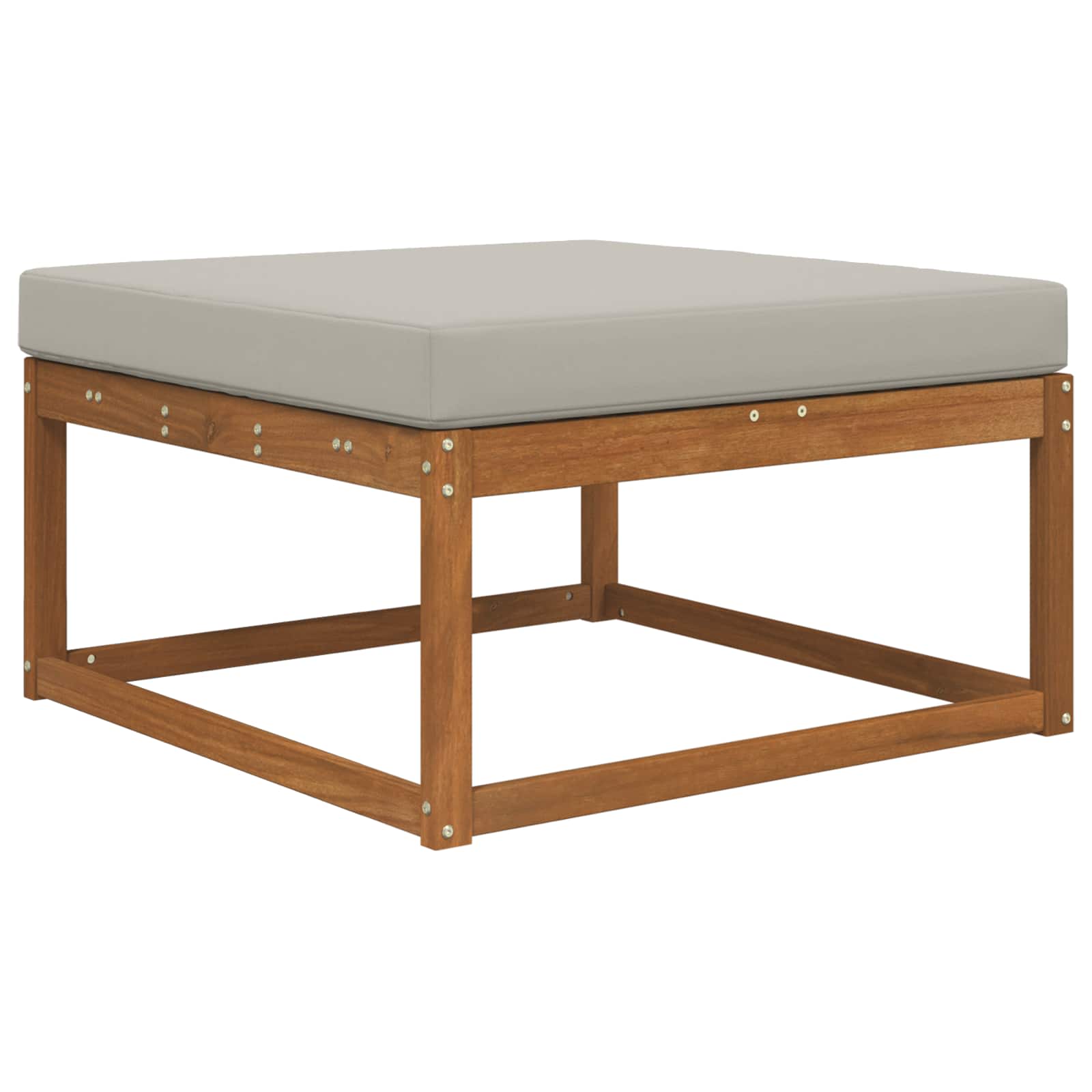 Cuscino per divano da esterno Grigio 80 x 80 x 8 cm Poliestere
