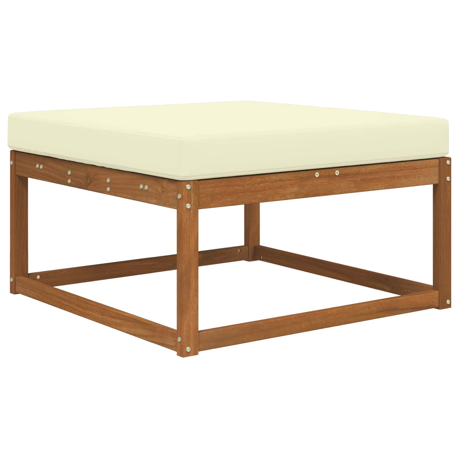 Cuscino per divano da esterno Crema 80 x 80 x 8 cm Poliestere