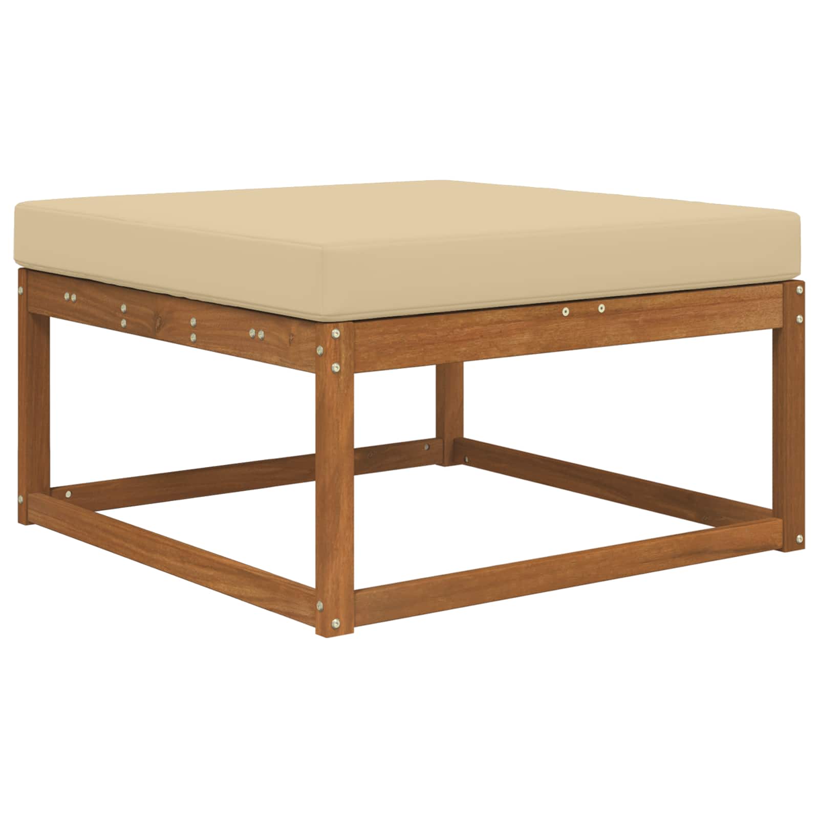 Cuscino per divano da esterno Beige 80 x 80 x 8 cm Poliestere