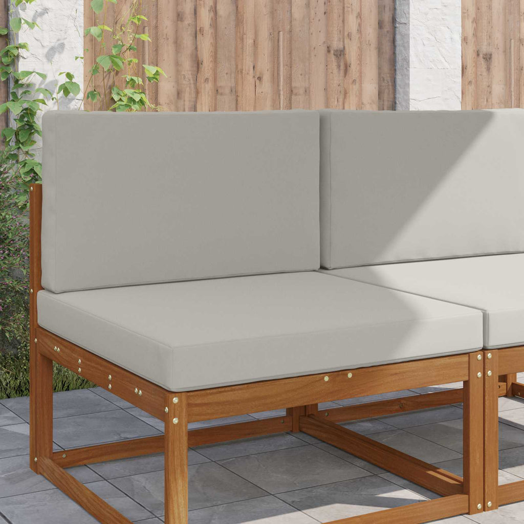 Cuscino per divano da esterno Poliestere Grigio 80 x 80 x 8 cm