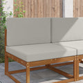 Cuscino per divano da esterno Poliestere Grigio 80 x 80 x 8 cm