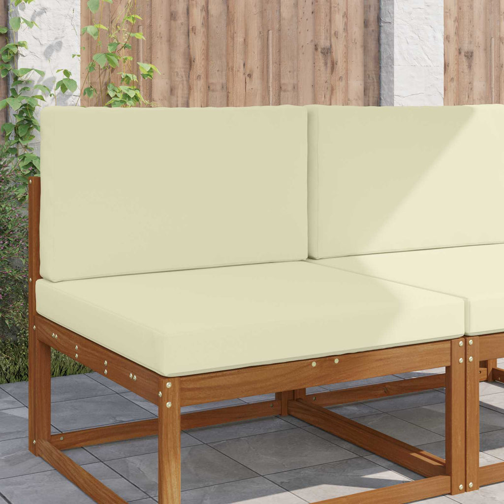 Cuscino per divano da esterno Poliestere Crema 80 x 80 x 8 cm