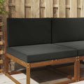 Cuscino per divano da esterno Poliestere Nero 80 x 80 x 8 cm
