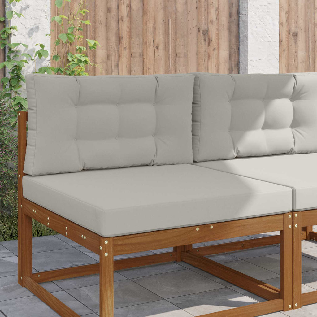 Cuscino per divano da esterno Poliestere Grigio 80 x 80 x 8 cm