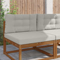 Cuscino per divano da esterno Poliestere Grigio 80 x 80 x 8 cm