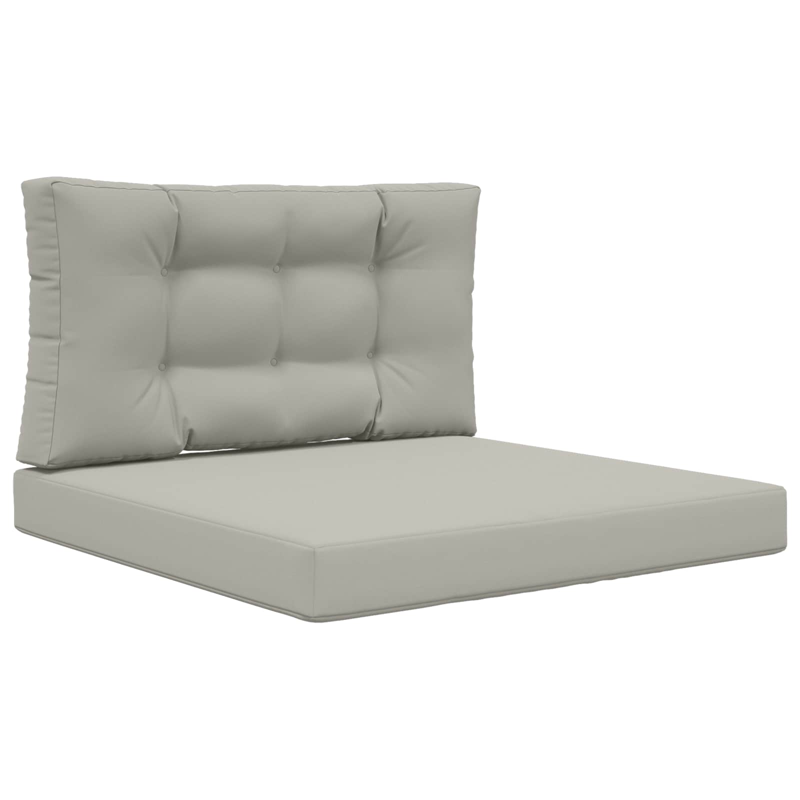 Cuscino per divano da esterno Poliestere Grigio 80 x 80 x 8 cm