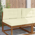 Cuscino per divano da esterno Poliestere Crema 80 x 80 x 8 cm