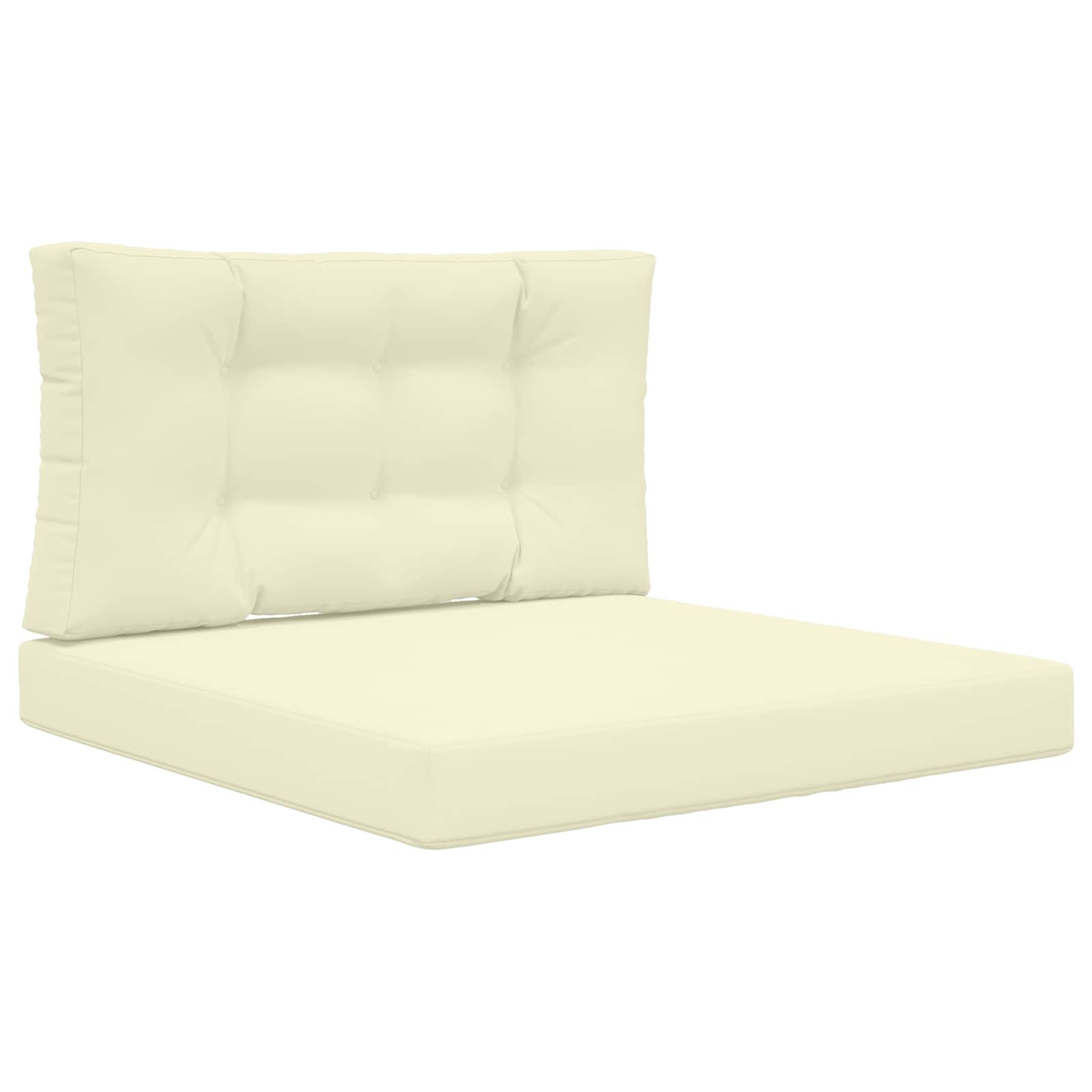 Cuscino per divano da esterno Poliestere Crema 80 x 80 x 8 cm