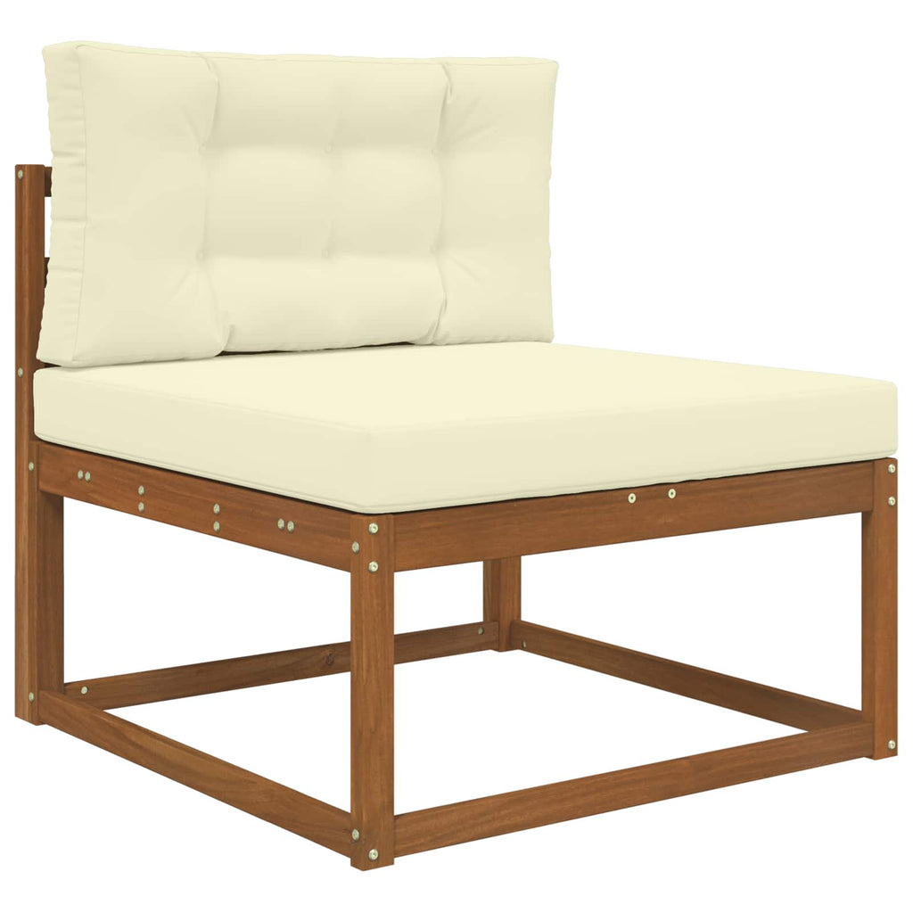 Cuscino per divano da esterno Poliestere Crema 80 x 80 x 8 cm