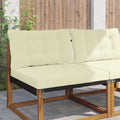 Cuscino per divano da esterno Poliestere Crema 80 x 68,5 x 8 cm