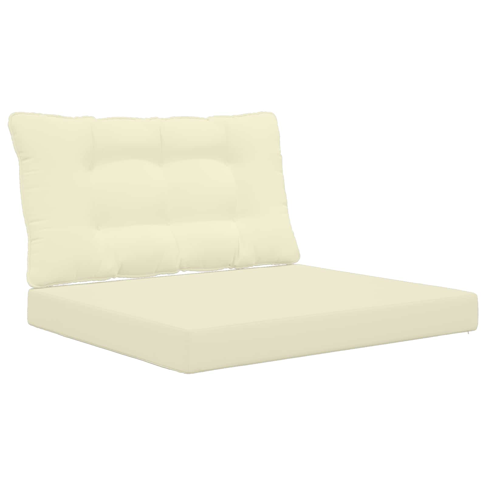 Cuscino per divano da esterno Poliestere Crema 80 x 68,5 x 8 cm