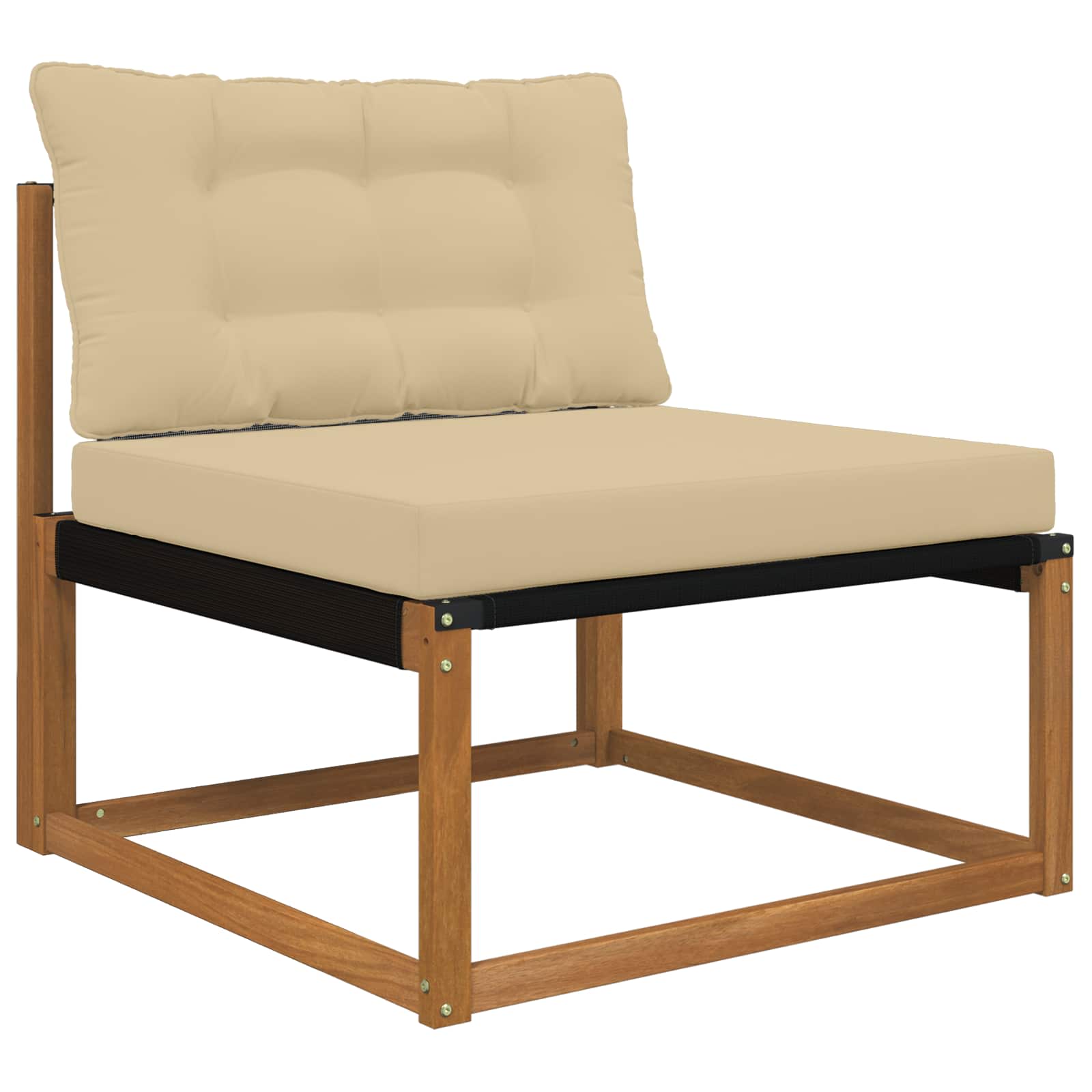Cuscino per divano da esterno Poliestere Beige 80 x 68,5 x 8 cm