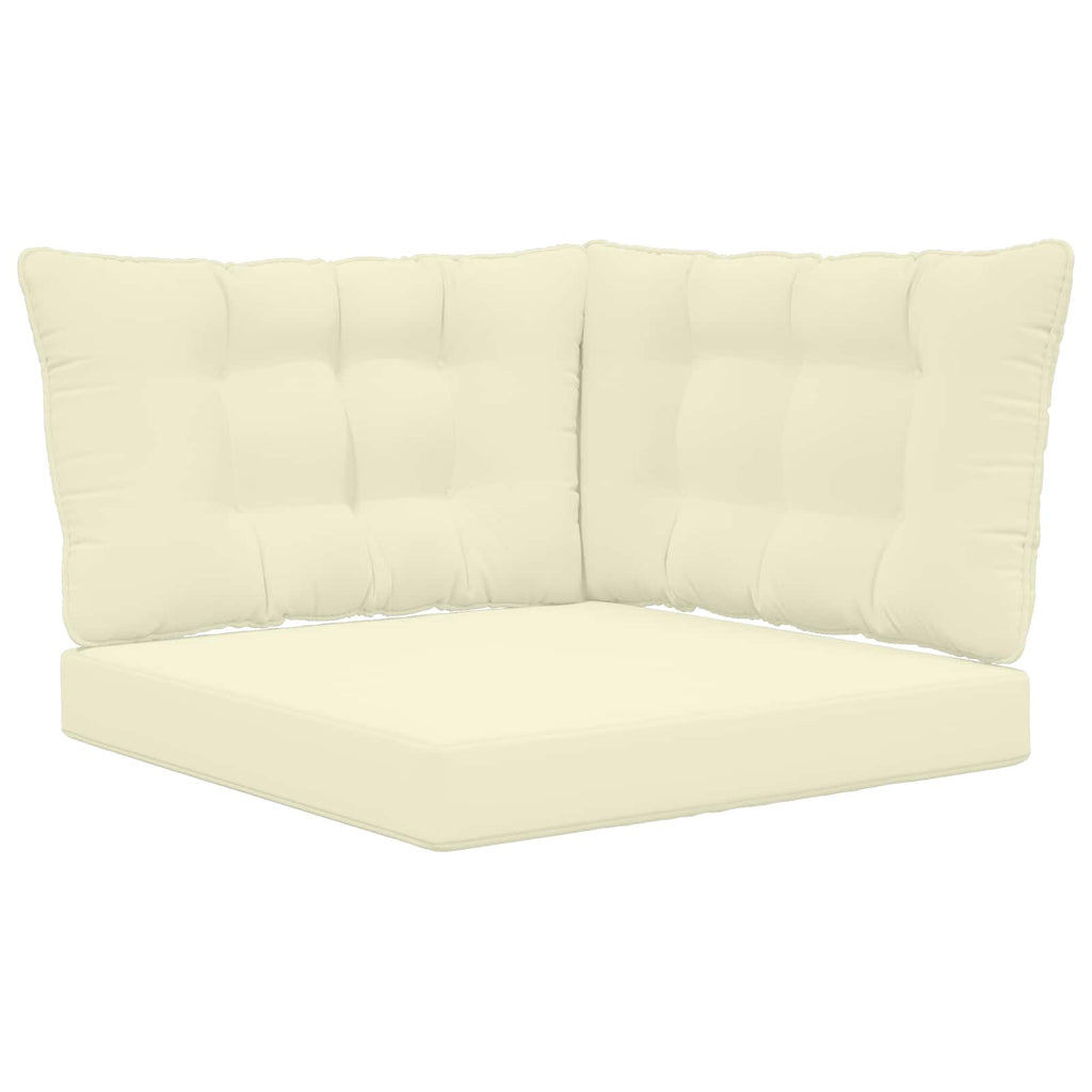 Cuscino per divano da esterno Poliestere Crema 80 x 43 x 10 cm