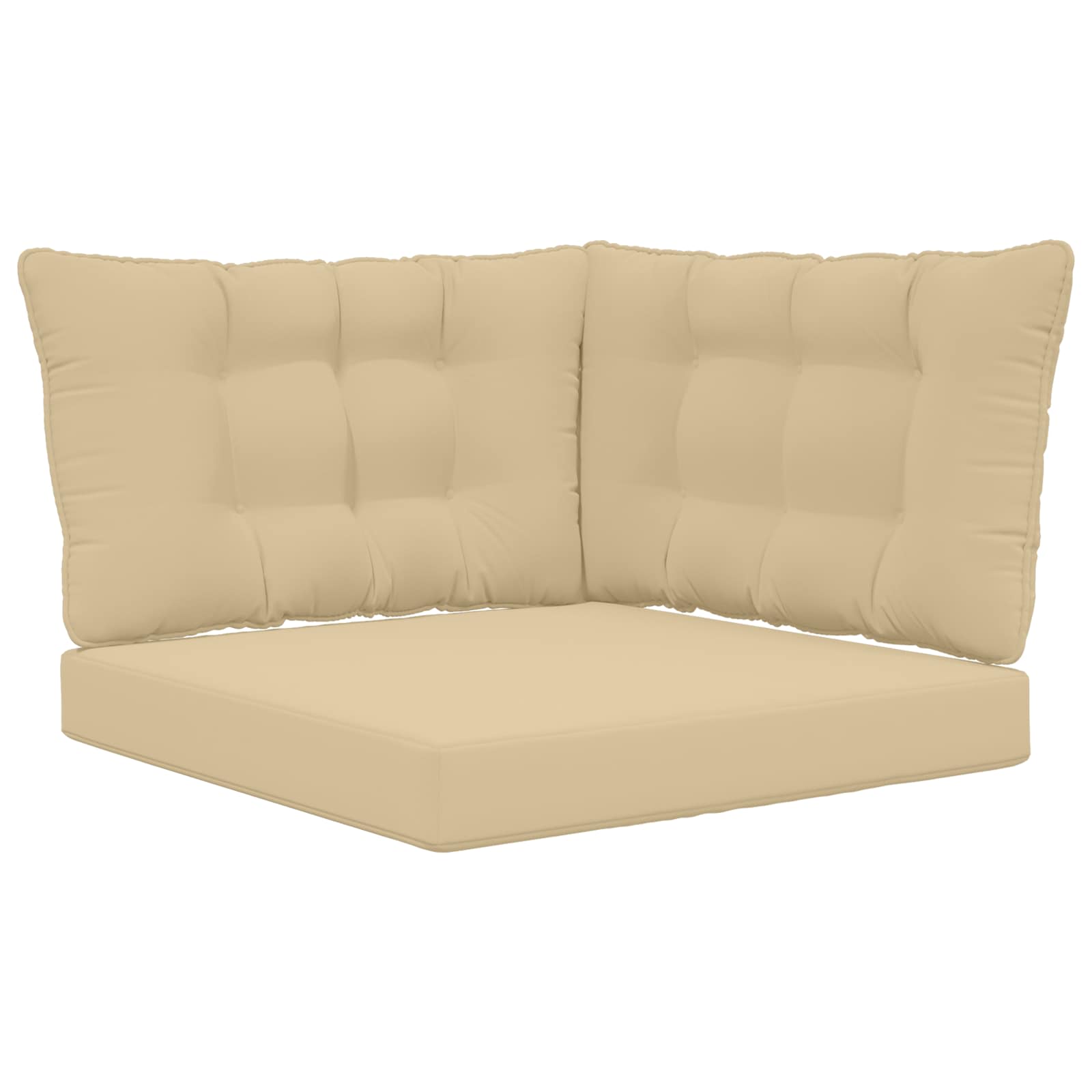 Cuscino per divano da esterno Poliestere Beige 80 x 43 x 10 cm