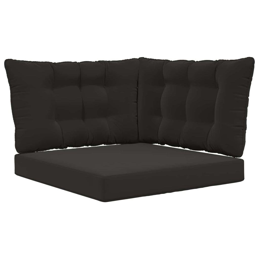 Cuscino per divano da esterno Poliestere Nero 80 x 43 x 10 cm