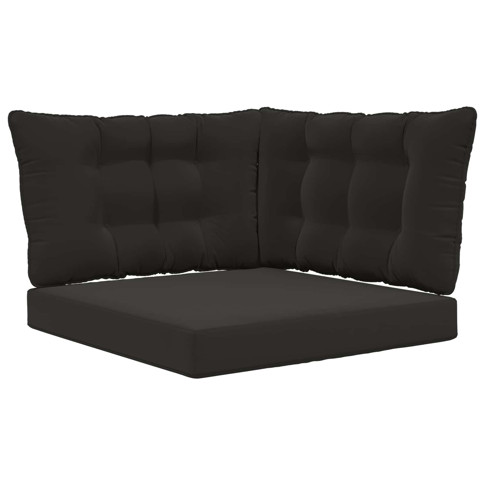 Cuscino per divano da esterno Poliestere Nero 80 x 43 x 10 cm