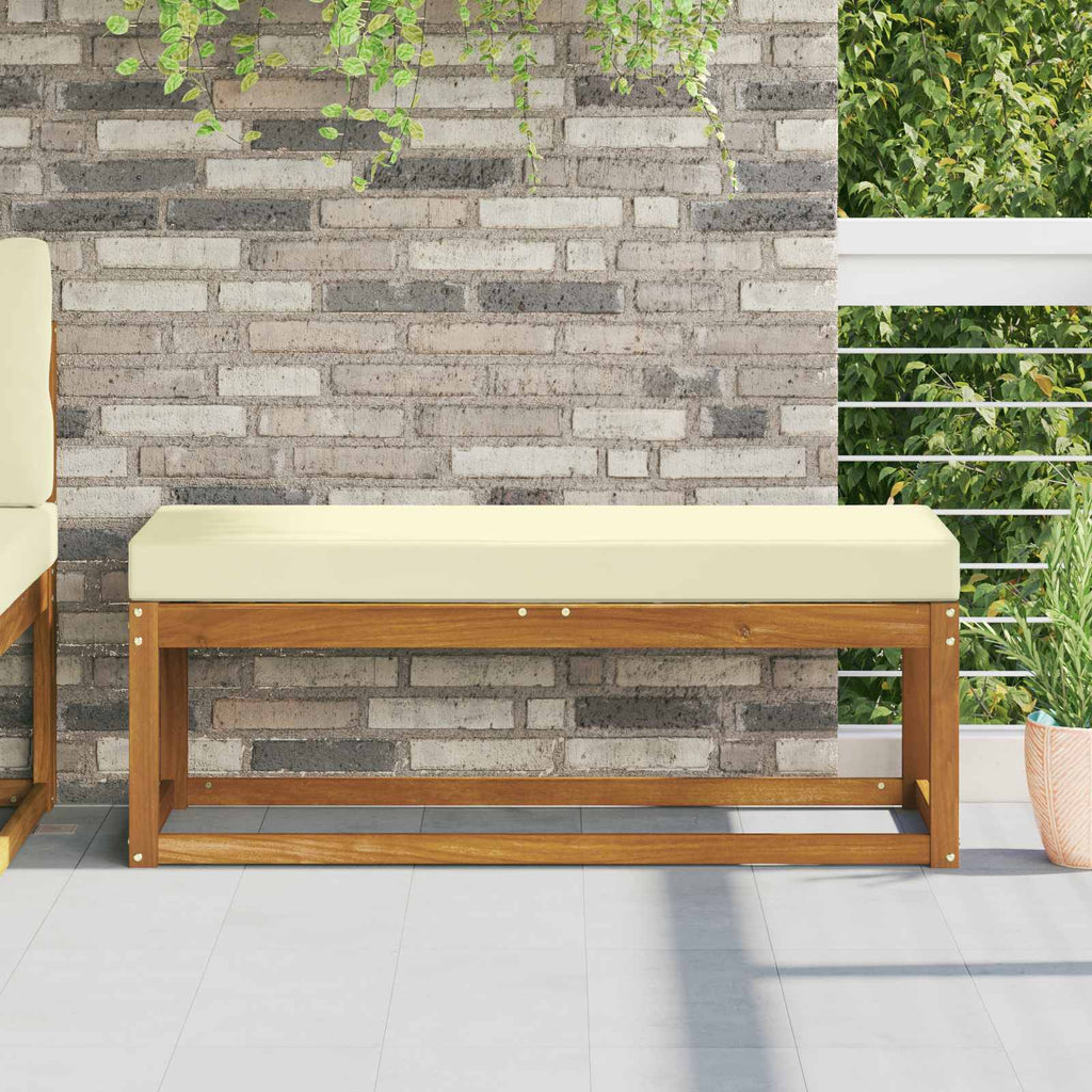 Cuscino da Sedia Esterno Crema 115 x 40 x 8 cm 100% Poliestere