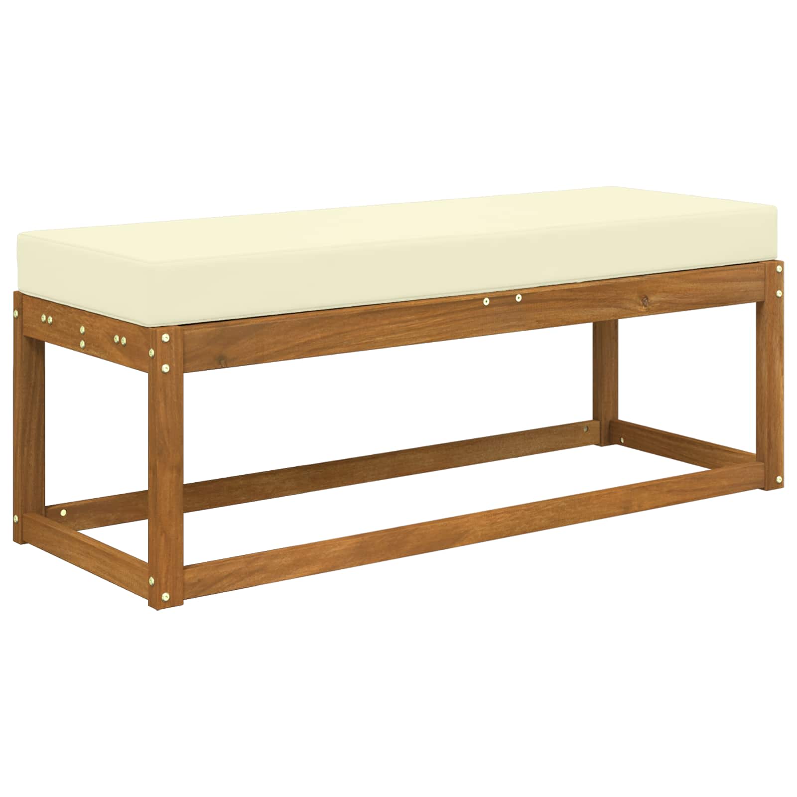 Cuscino da Sedia Esterno Crema 115 x 40 x 8 cm 100% Poliestere