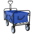 Carrello a Mano Pieghevole Blu 94 x 53 x 99 cm Tessuto Oxford
