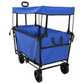 Carrello a Mano Pieghevole Nero 105 x 56,5 x 116 cm