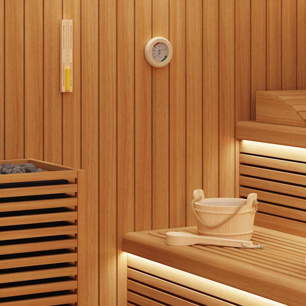Set di Accessori per Sauna 4 pz Marrone