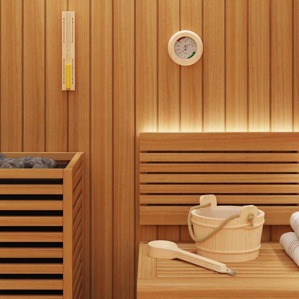 Set di Accessori per Sauna 4 pz Marrone