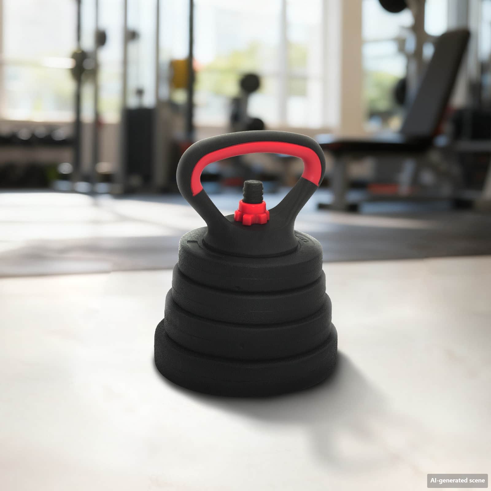 Set di manubri, bilancieri e kettlebell 4 in 1 30 kg