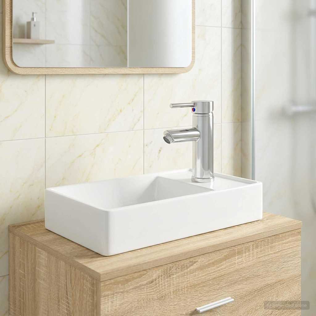 Lavabo da bagno Cromato 40,5 x 22,5 x 11,5 cm Metallo