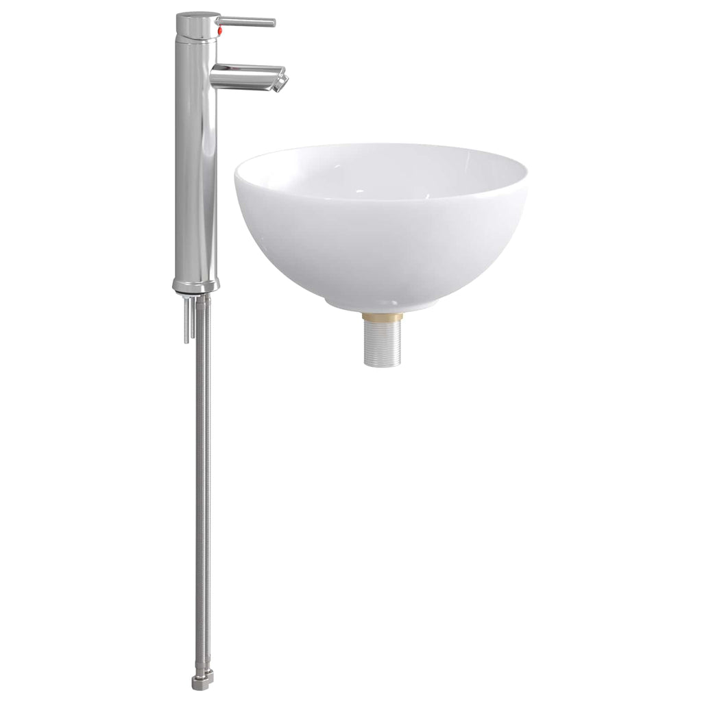 Lavabo da bagno Cromato 32 x 32 x 13 cm Metallo