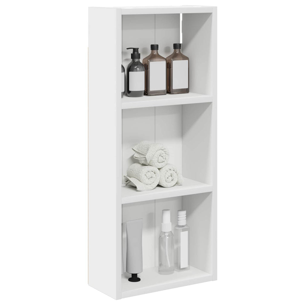Armadio da bagno a muro con lo scaffale Bianco 30 x 14 x 70 cm