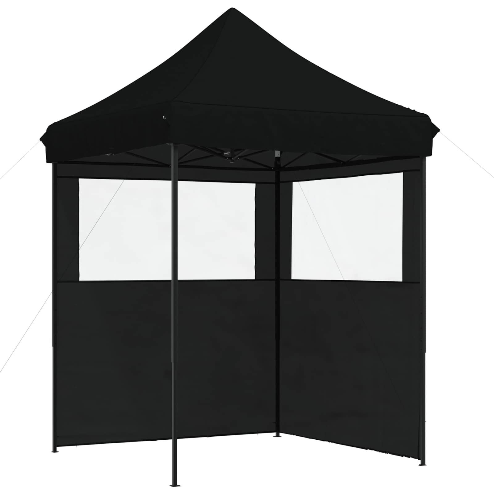 Tenda Party Nero 200 x 200 x 306 cm Tessuto Oxford