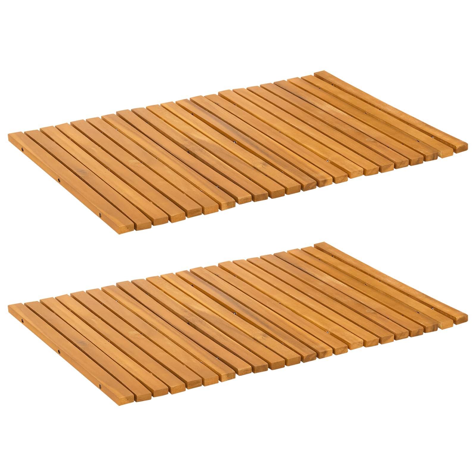 Tappeto da bagno Marrone 60 x 40 cm Legno di Acacia Massello