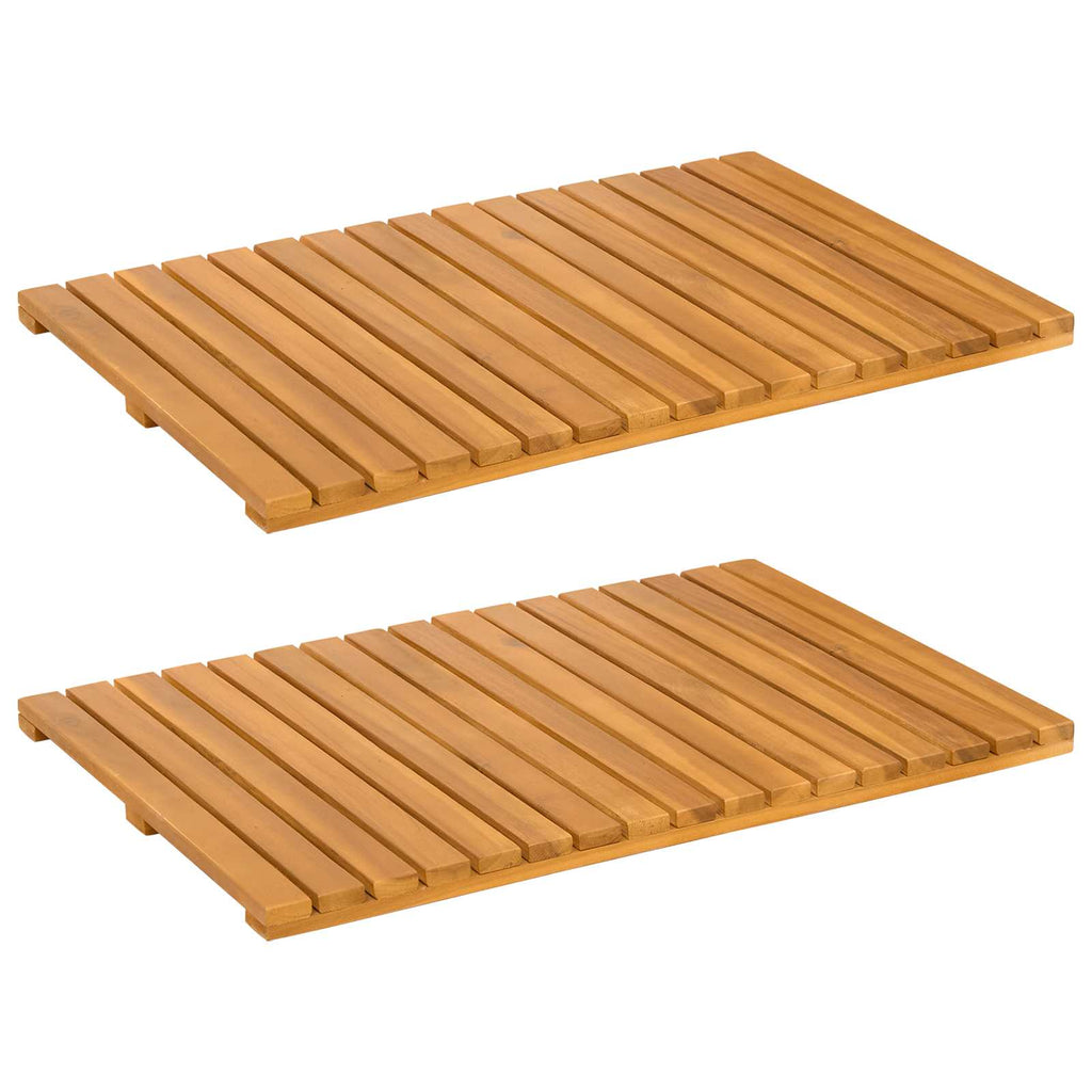 Tappeto da bagno Marrone 60 x 40 cm Legno di Acacia Massello