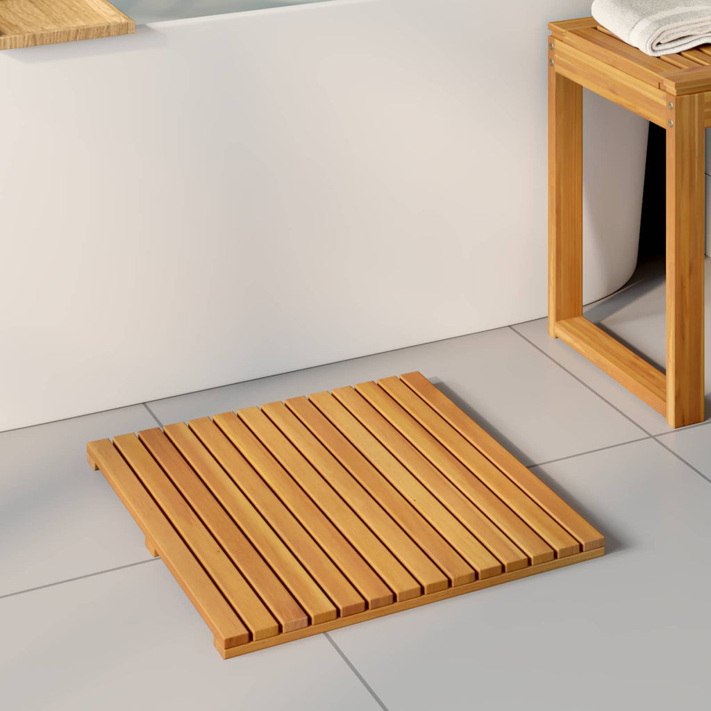 Tappeto da bagno Marrone 50 x 50 cm Legno di Acacia Massello