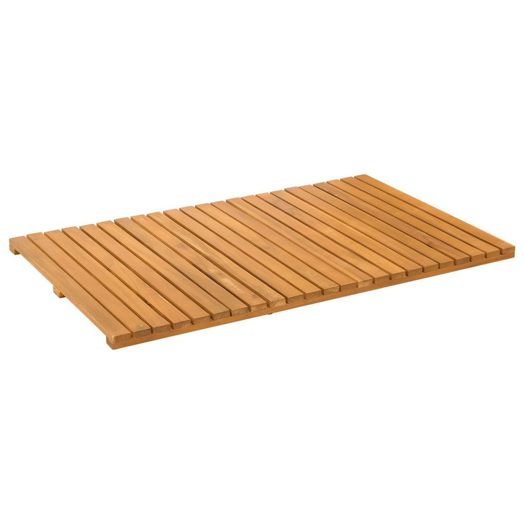 Tappeto da bagno Marrone 80 x 50 cm Legno di Acacia Massello
