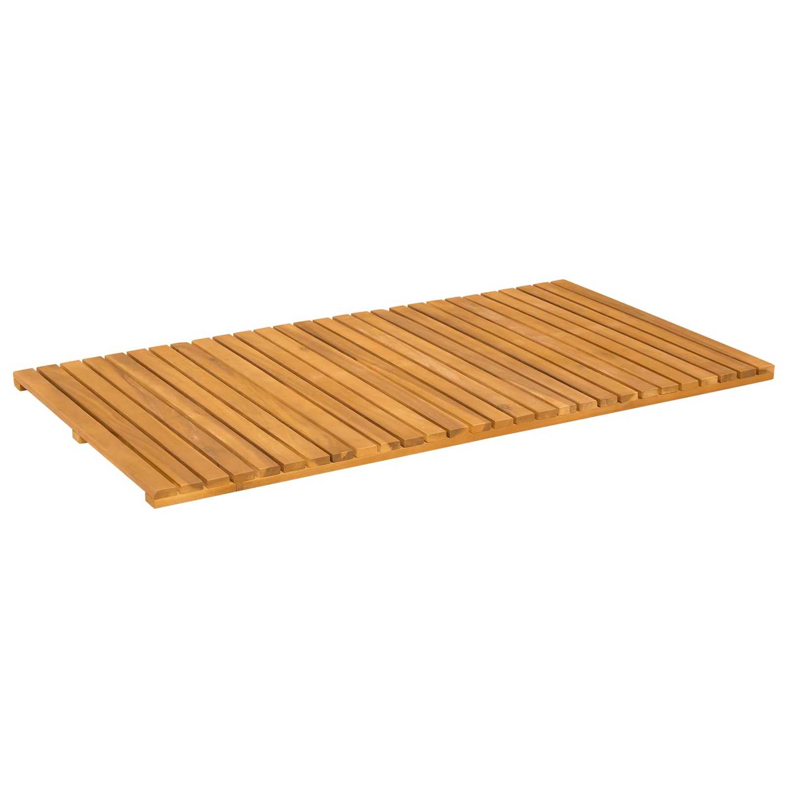 Tappeto da bagno Marrone 100 x 55 cm Legno di Acacia Massello