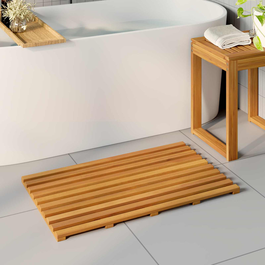 Tappeto da bagno Tinta unita Marrone 80 x 48 x 2,5 cm