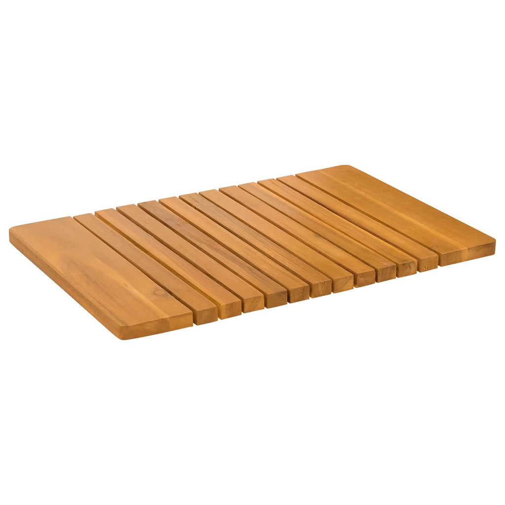 Tappeto da bagno Marrone 59 x 40 cm Legno di Acacia Massello