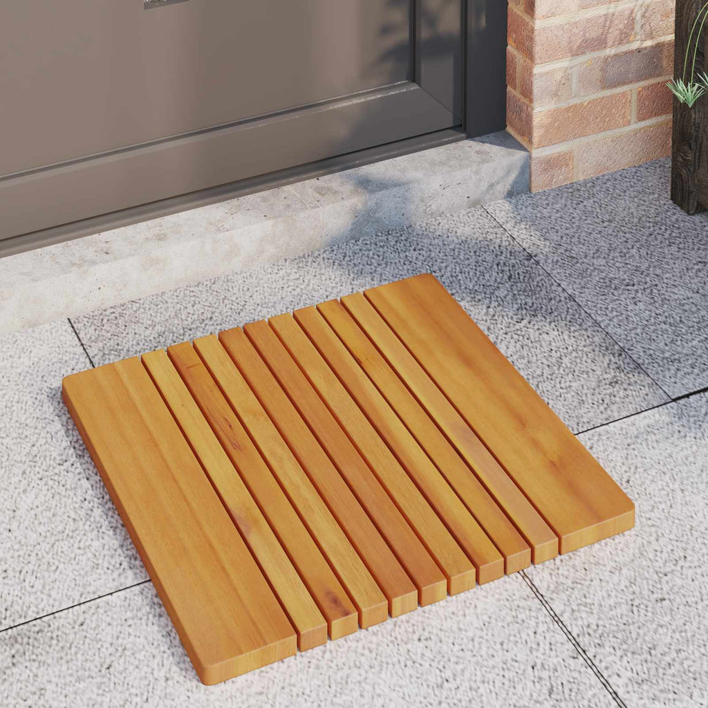 Tappeto da bagno Marrone 52 x 50 cm Legno di Acacia Massello