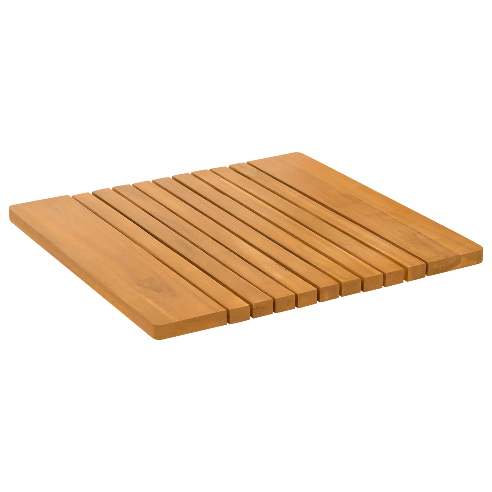 Tappeto da bagno Marrone 52 x 50 cm Legno di Acacia Massello