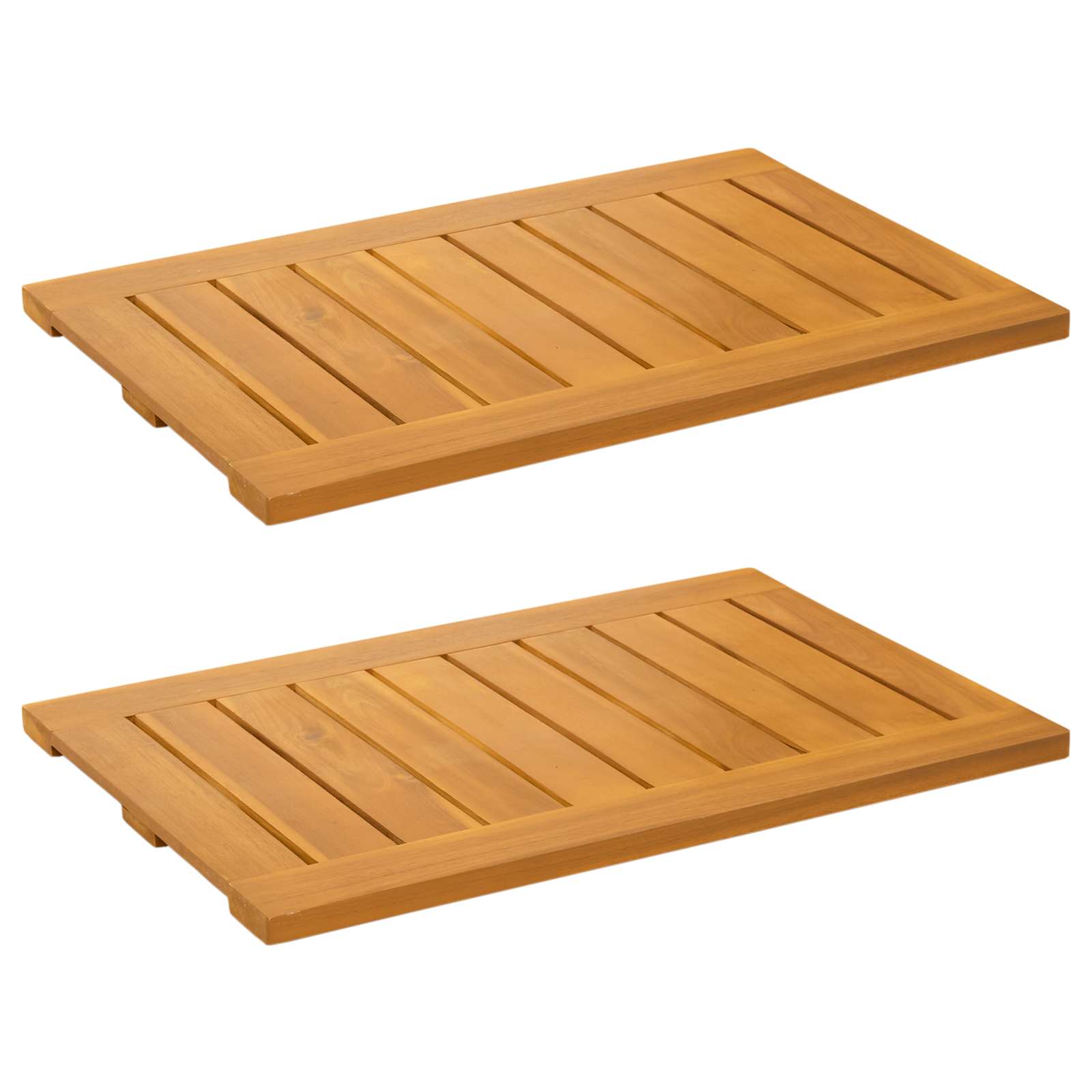 Tappeto da bagno Marrone 60 x 40 cm Legno di Acacia Massello